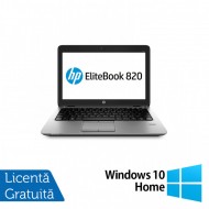 Laptop HP Elitebook 820 G2, Intel Core i5-5300U 2.30GHz, 4GB DDR3, 120GB SSD, 12.5 Inch, Webcam + Windows 10 Home