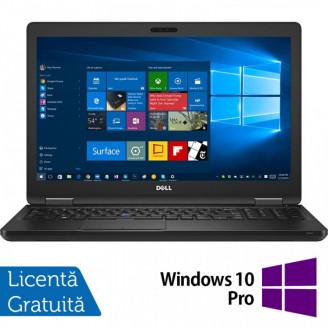 Laptop Refurbished Dell Latitude 5590, Intel Core i5-7300U 2.60GHz, 8GB DDR4, 256GB SSD M.2, 15.6 Inch, Webcam, Tastatura Numerica + Windows 10 Pro